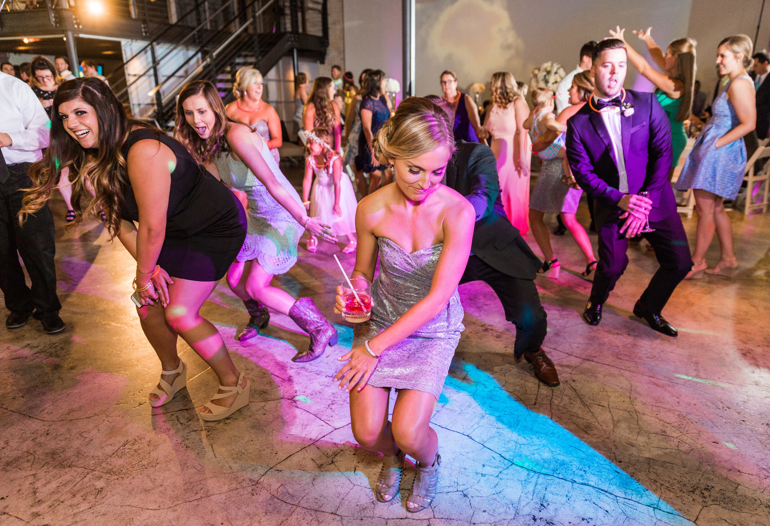  After dinner, it was time to get on the dance floor with Ashley &amp; Mark's family &amp; friends. 