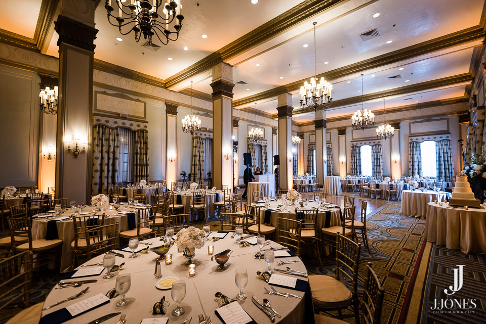  Our uplighting adds a very elegant touch to the ballrooms at The Westin Poinsett. 