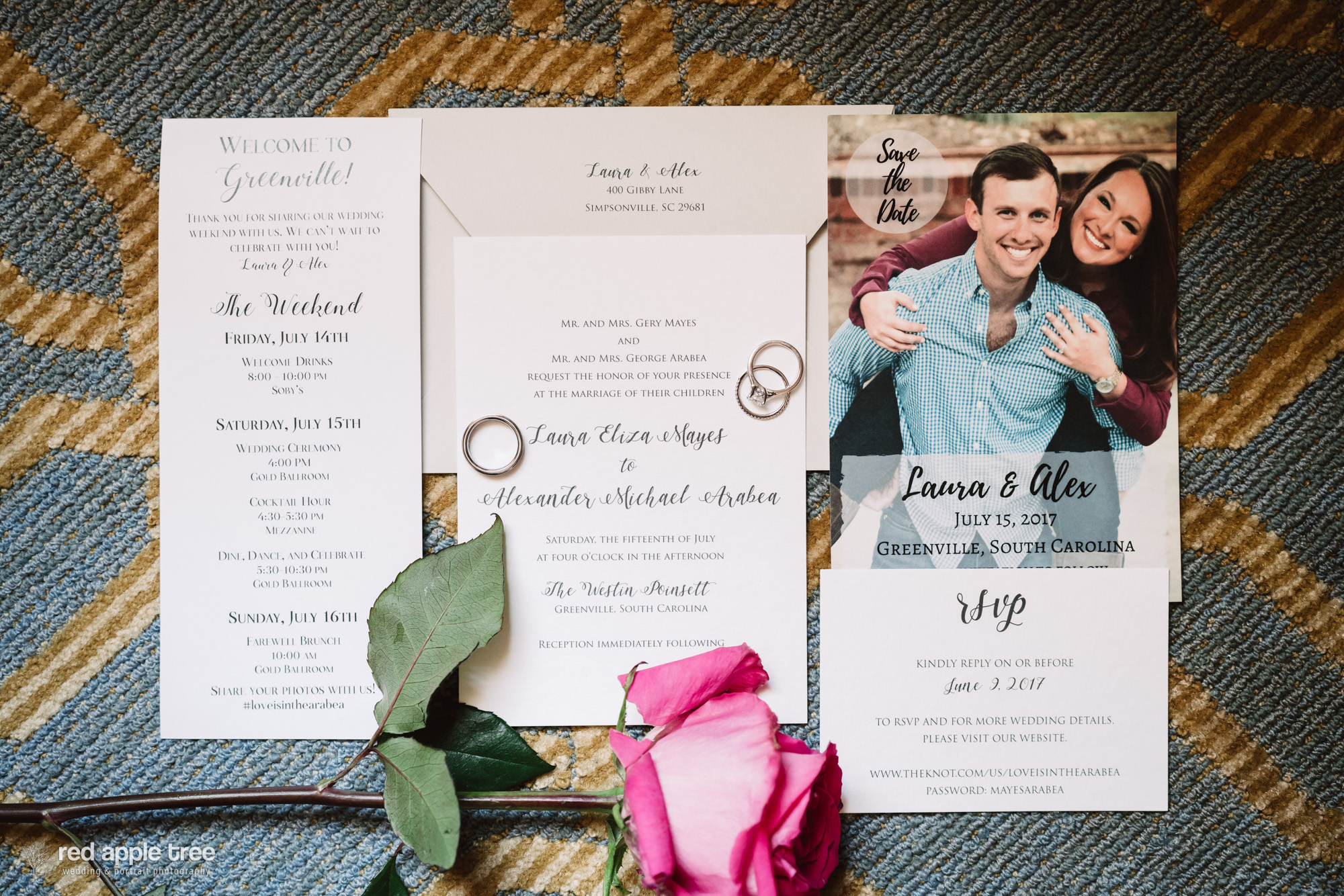  Love this wedding stationary layout! Formal, but FRESH! 