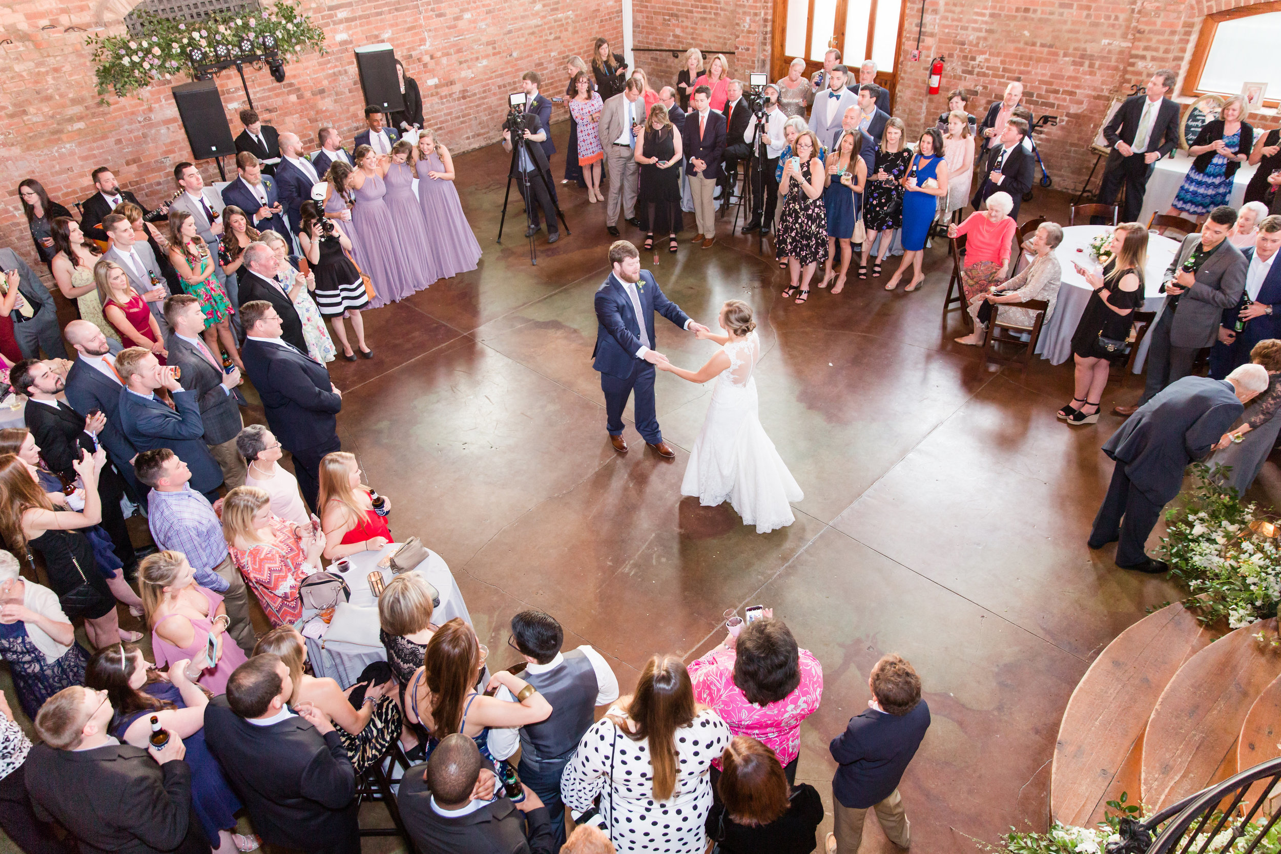  The Old Cigar Warehouse provides one of the most beautiful spaces for first dance pictures. Megan and Ben’s first dance was no exception. 